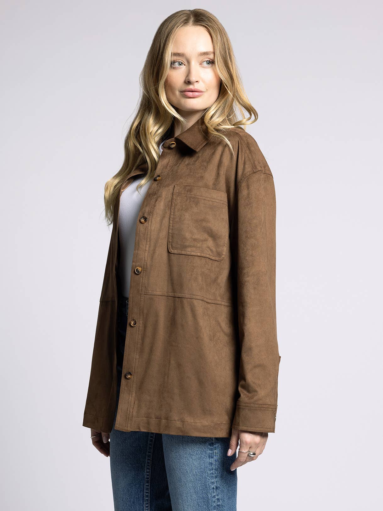 A Faux Suede Jacket