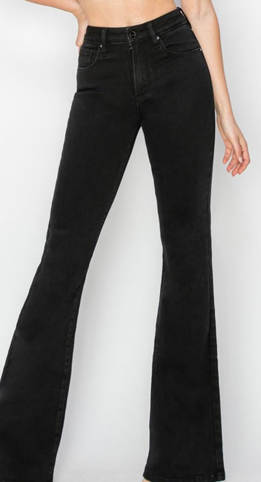 LOL Black Curvy Flares