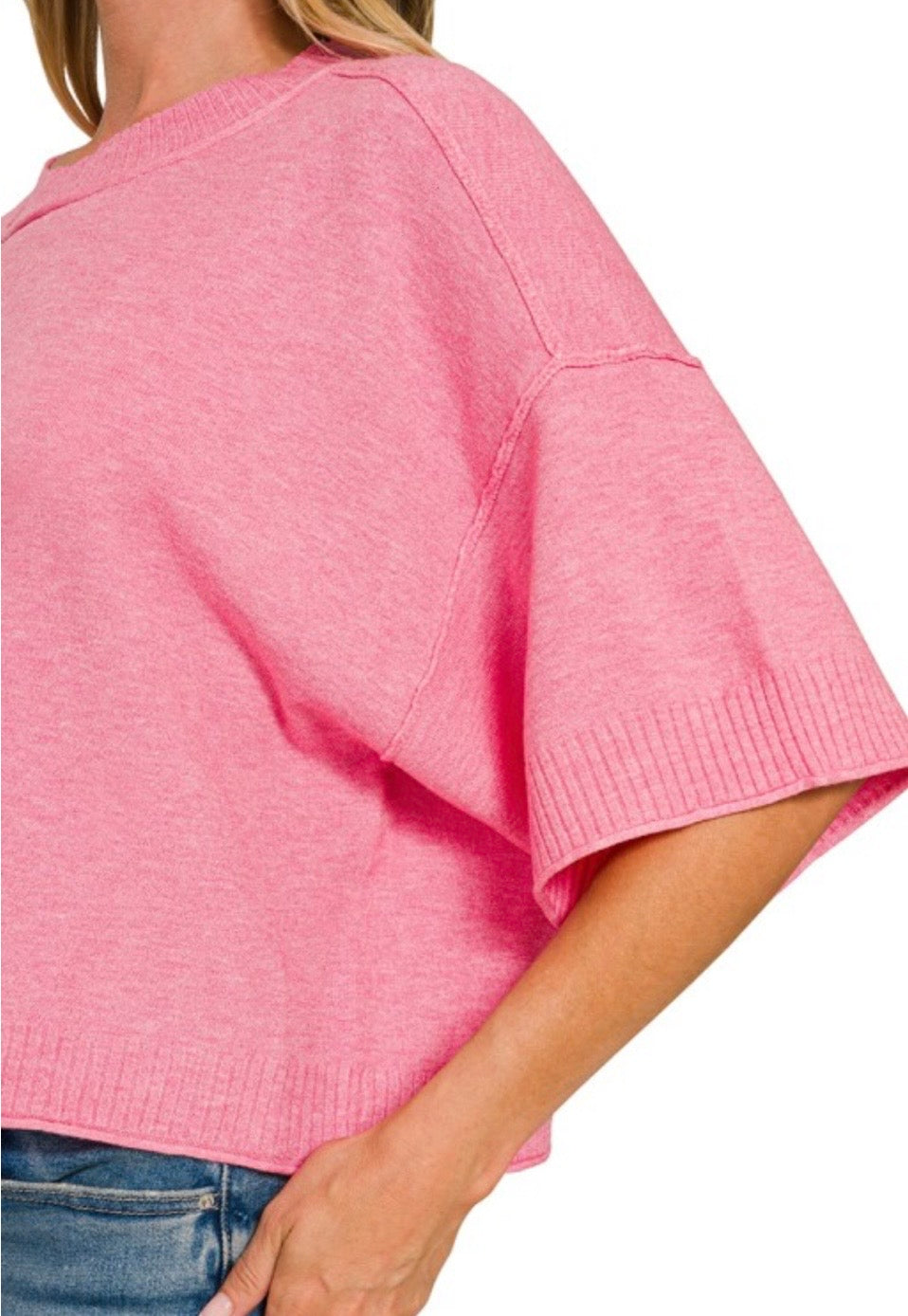 A Curvy Pink Cardi