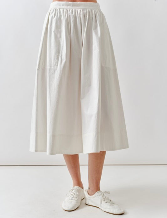 A White Poplin Skirt