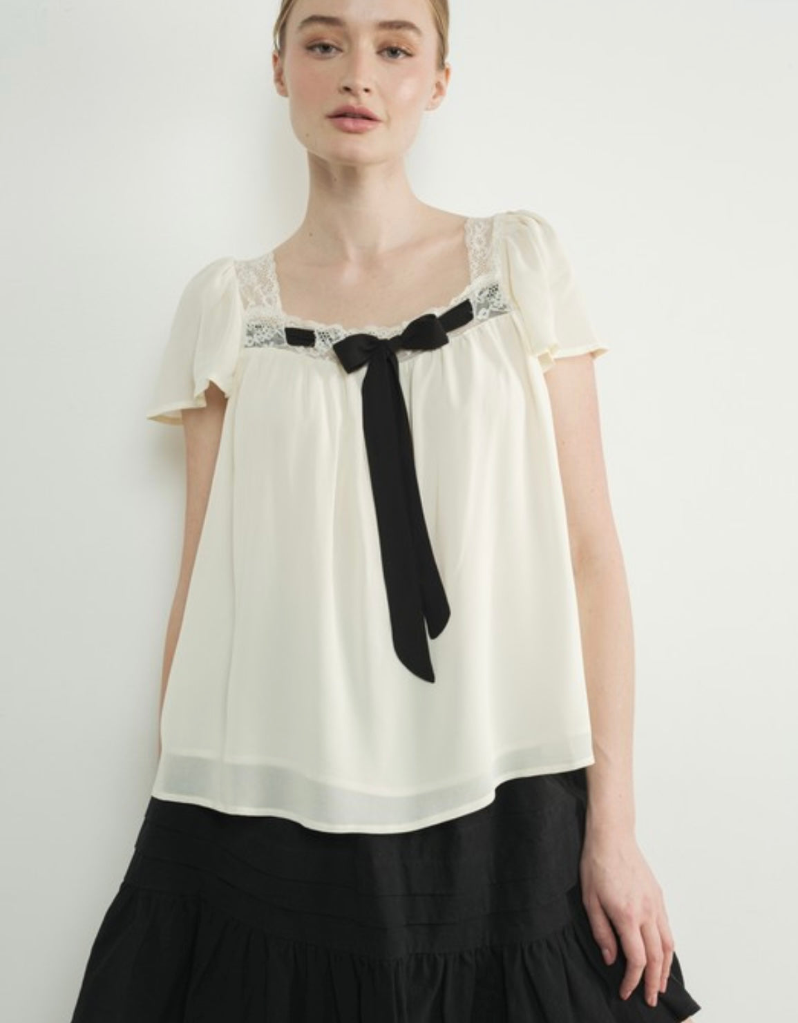 A Romantic Ribbon Blouse