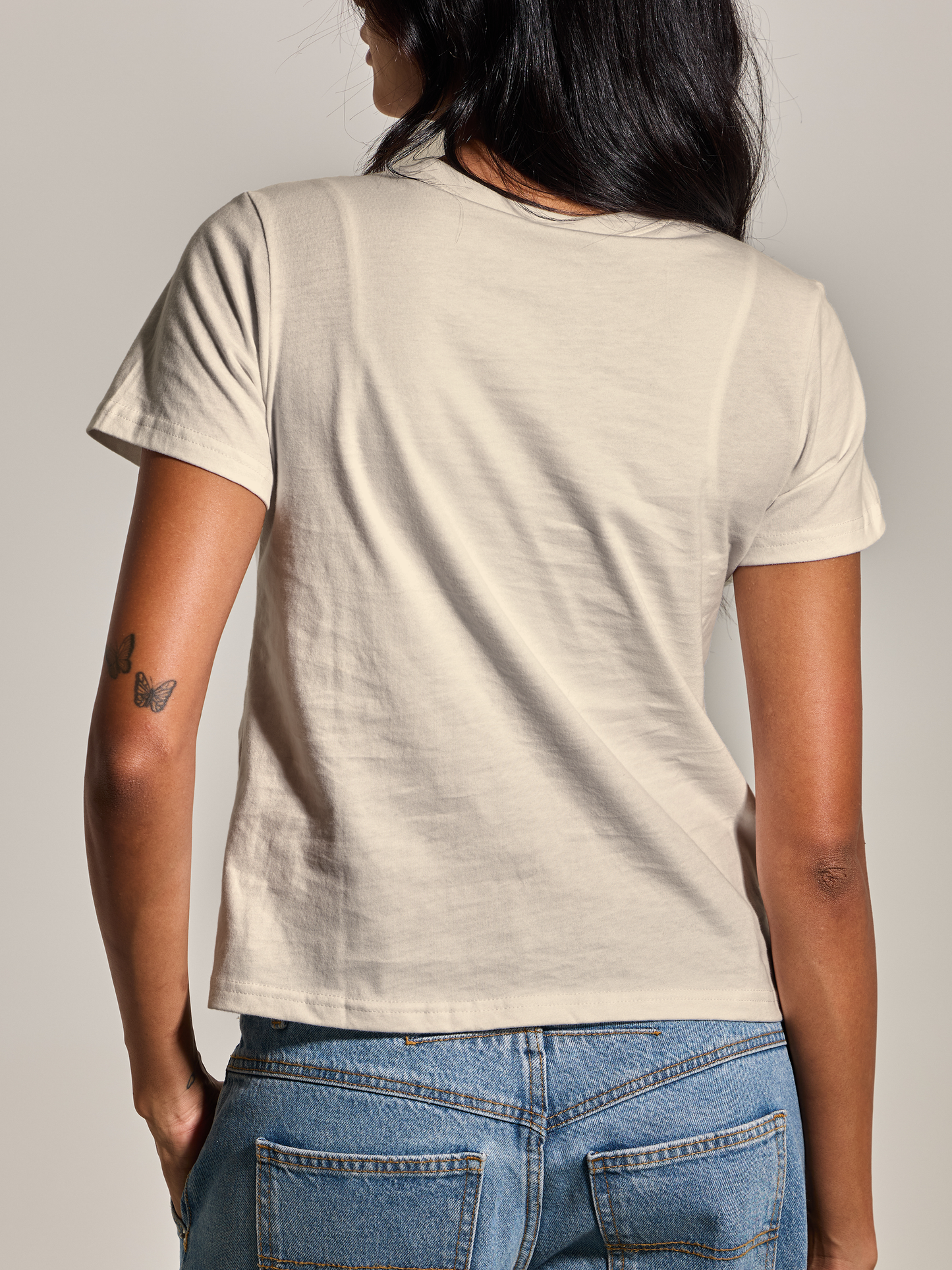 A 100% Cotton Full Length Bra Tee