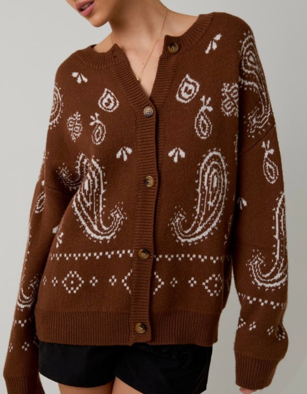 Paisley Cardi (CURVY) LOL L