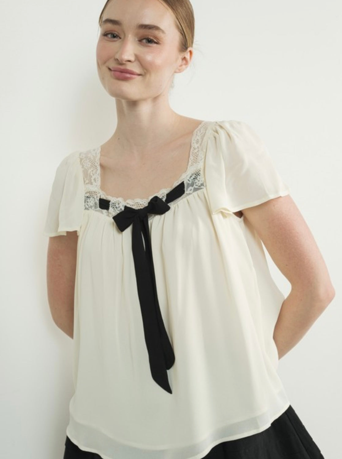 A Romantic Ribbon Blouse