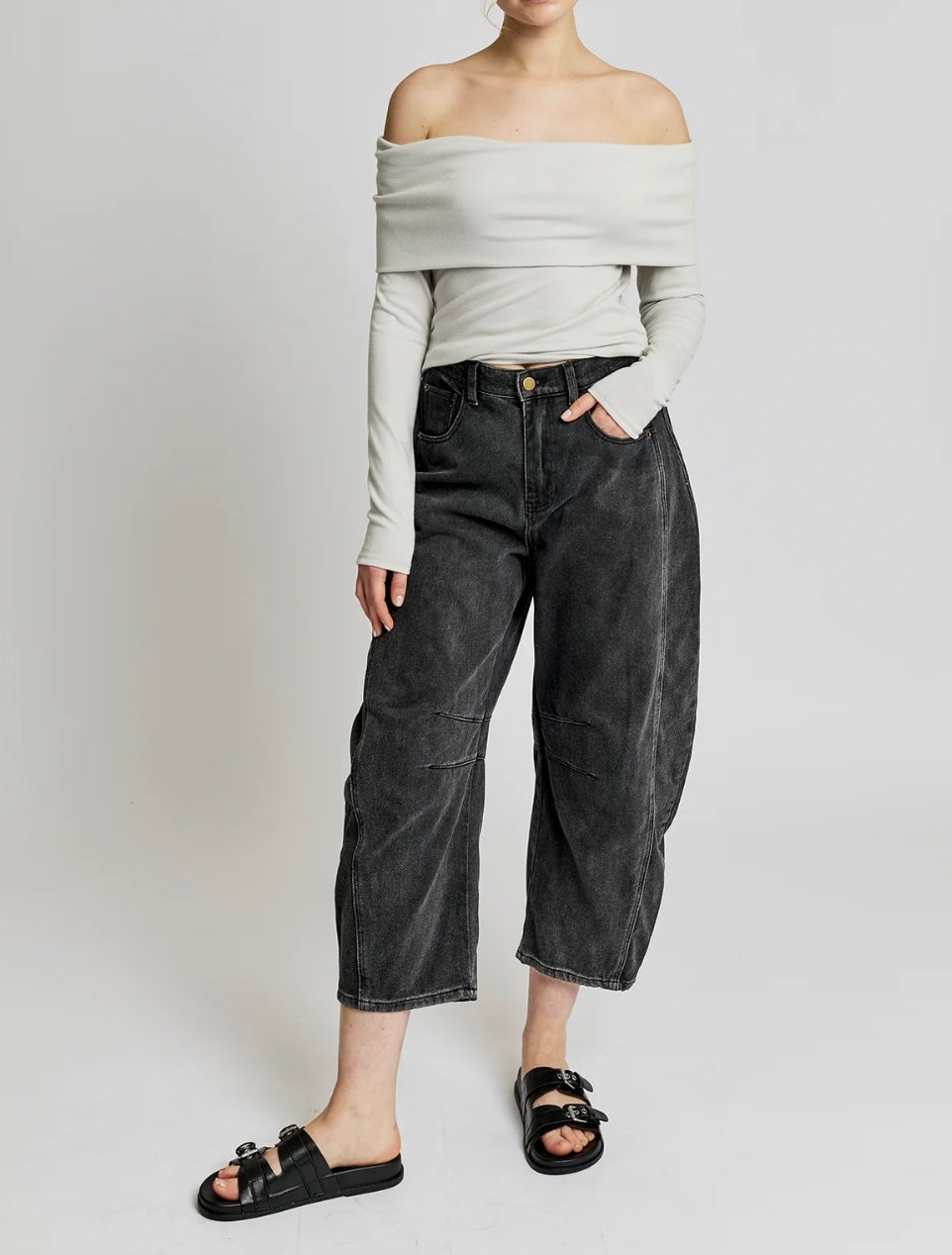 An Elevated Off the Shoulder Top LBLC