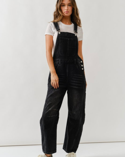 A Denim Barrel Overall