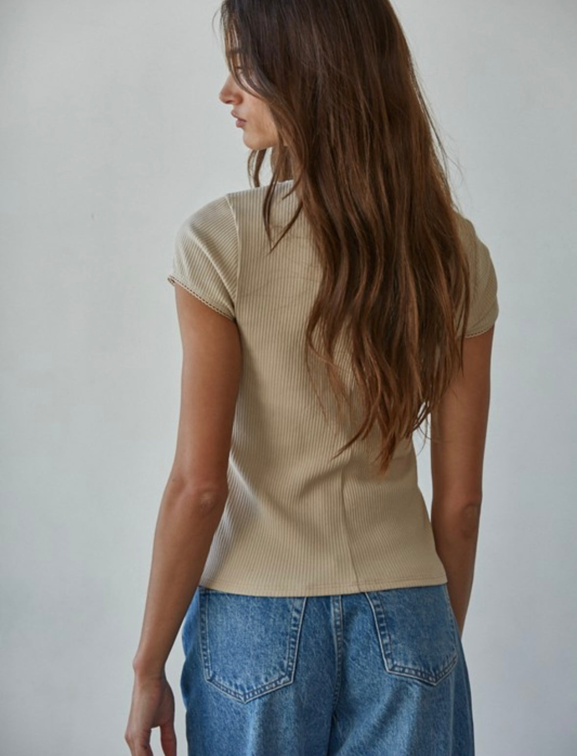 Button Up Cardi Tee