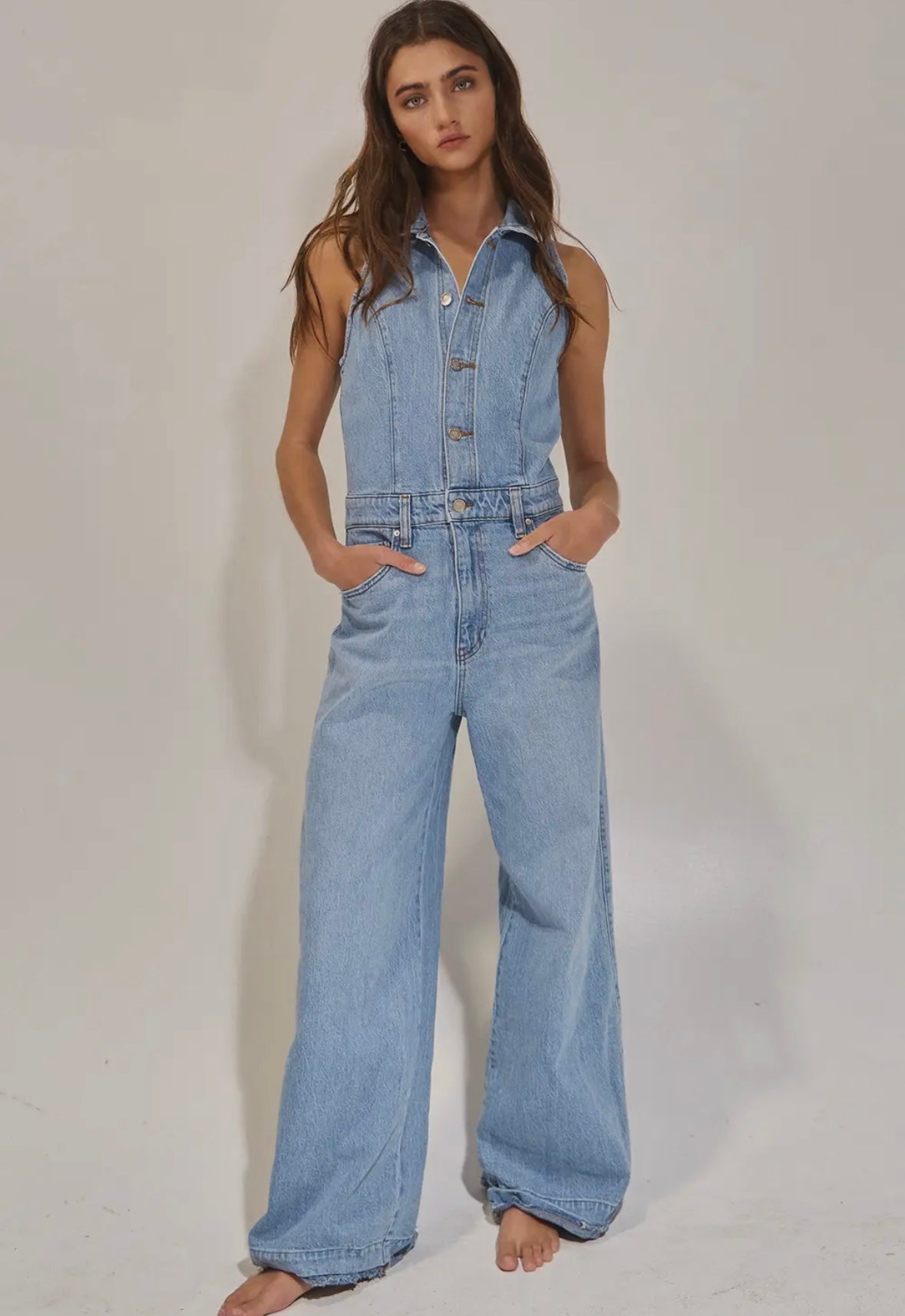 A Denim Jumpsuit