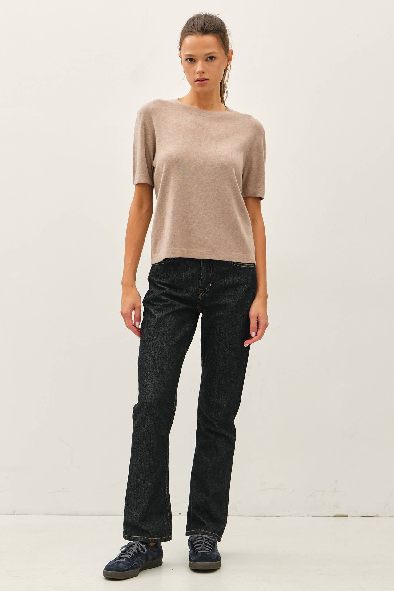 A CASHMERE BLENDED TEE