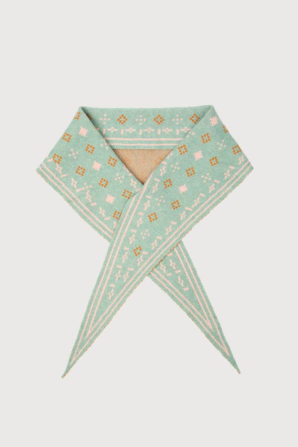 A Foulard Knit Triangle Scarf