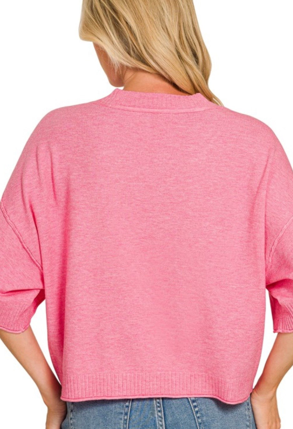 A Curvy Pink Cardi