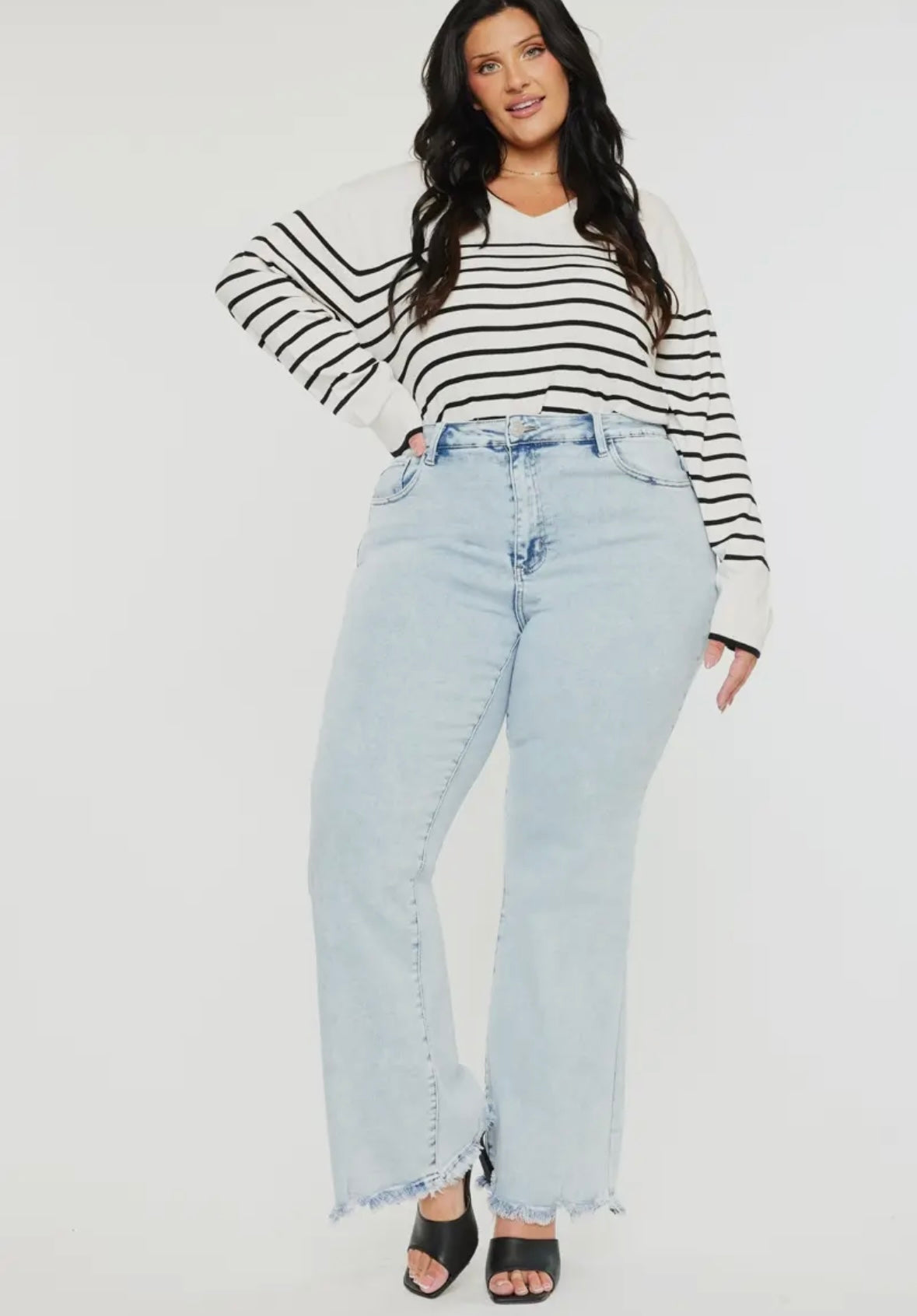 A Curvy Flared Denim