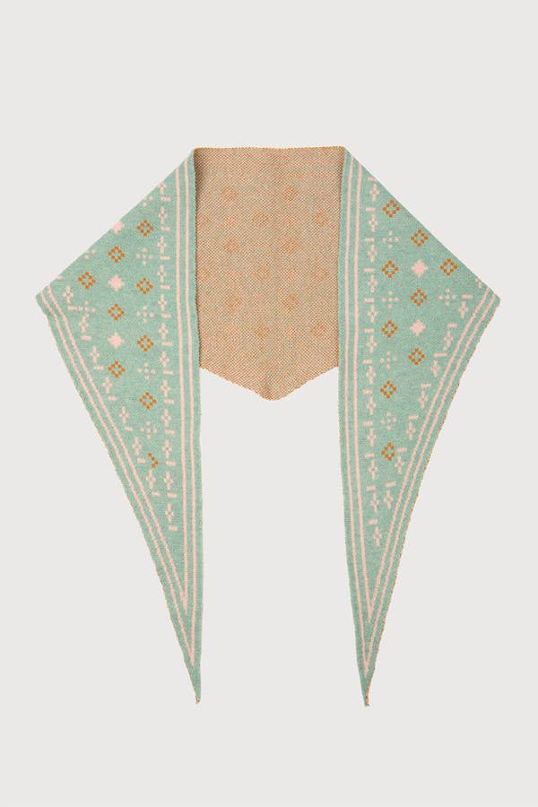 A Foulard Knit Triangle Scarf