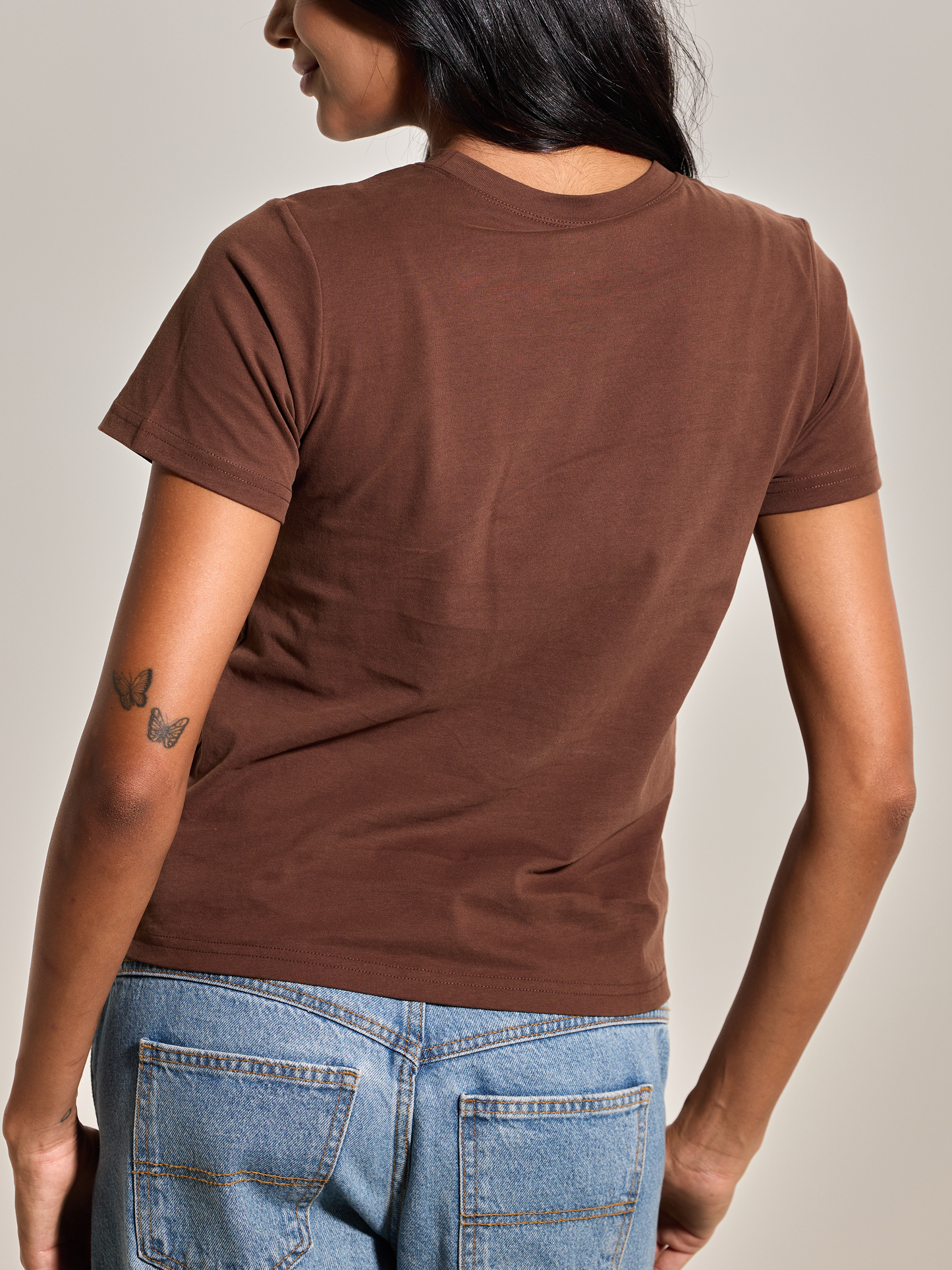 A 100% Cotton Full Length Bra Tee