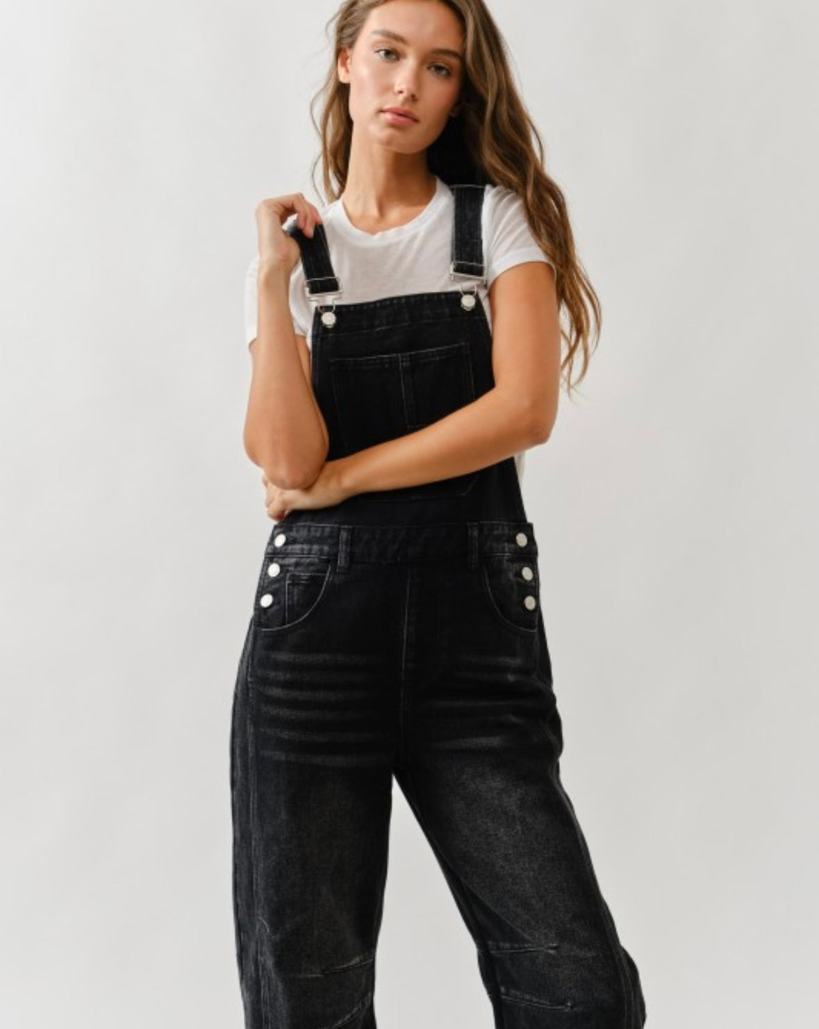 A Denim Barrel Overall