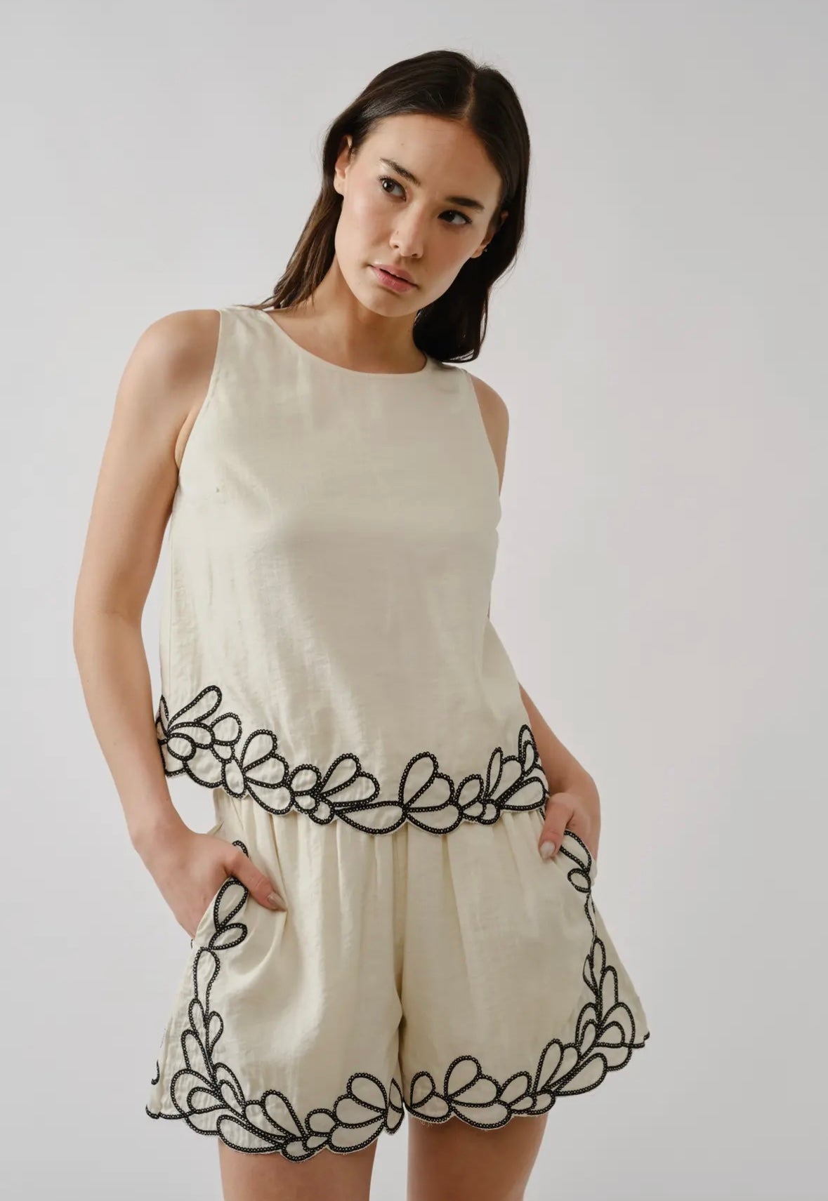 An Embroidered Set (Top Only)