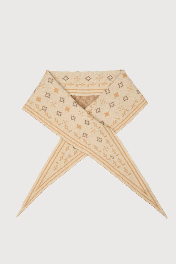 A Foulard Knit Triangle Scarf