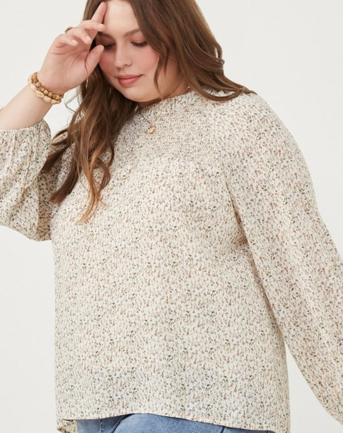 A Curvy Silky Blouse