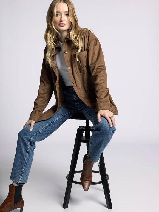 A Faux Suede Jacket