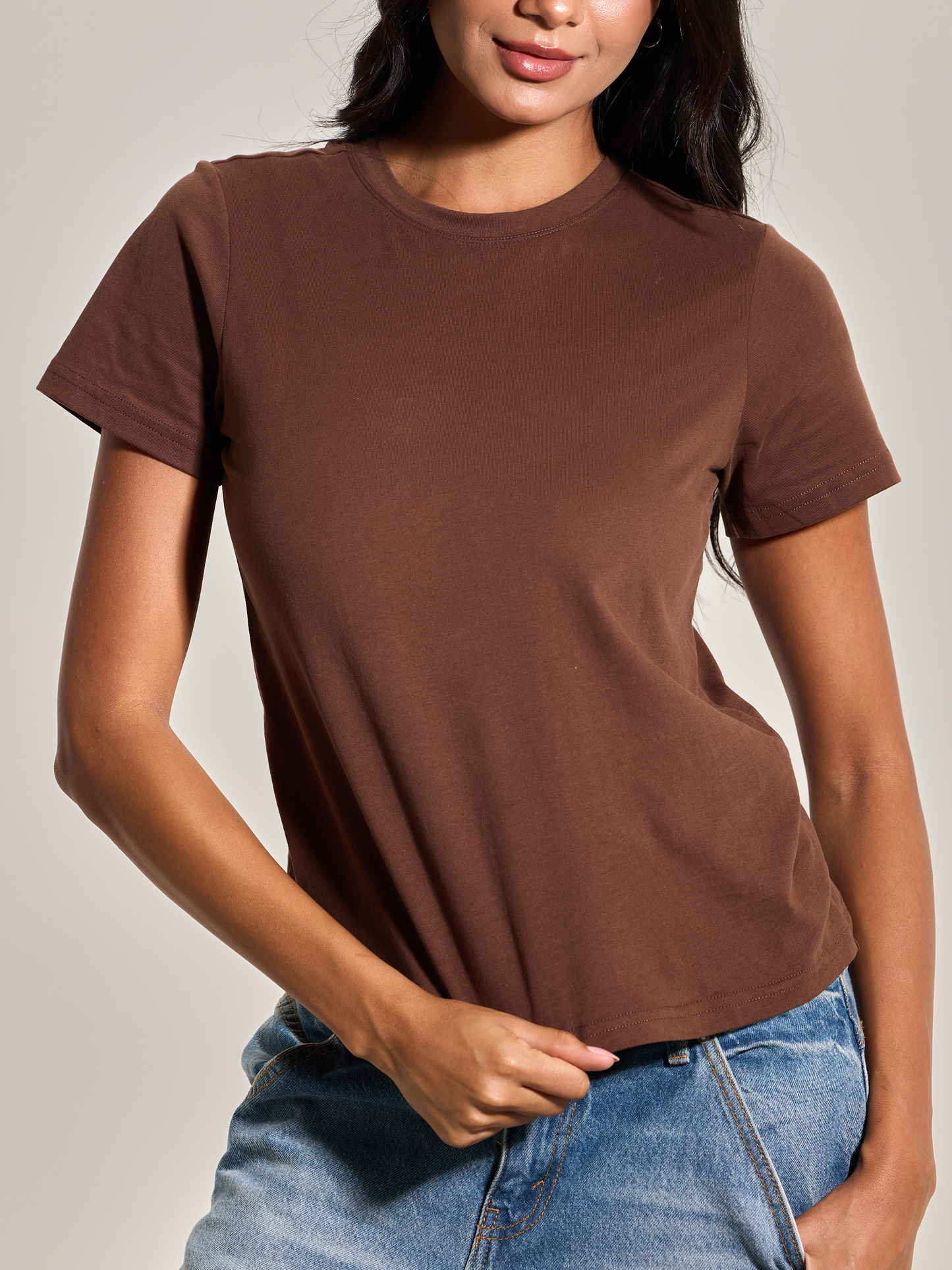 A 100% Cotton Full Length Bra Tee