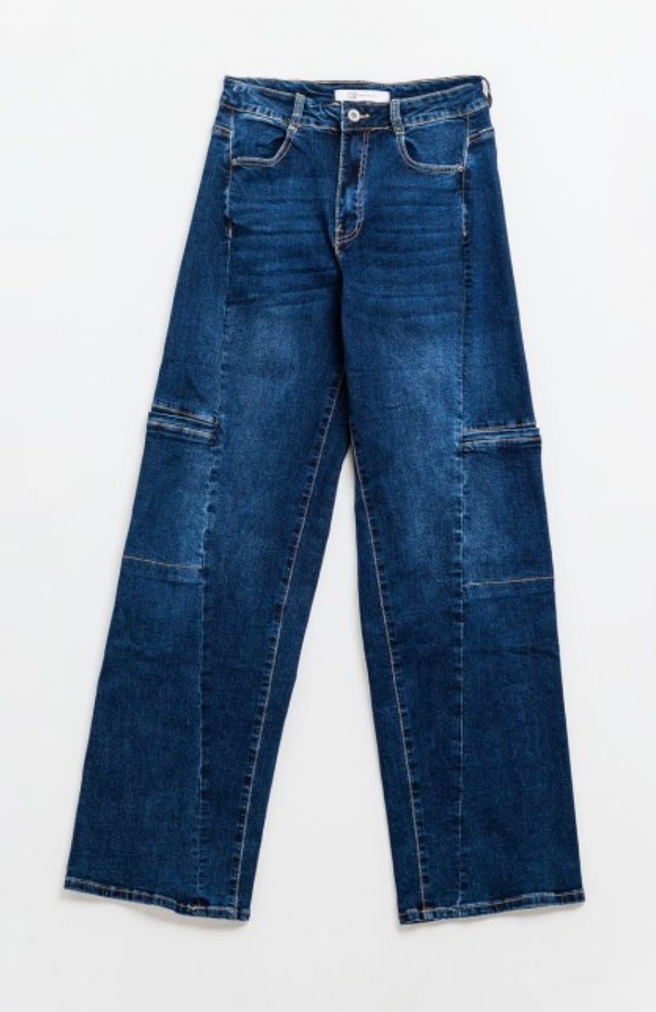 Wide-leg Cargo Denim