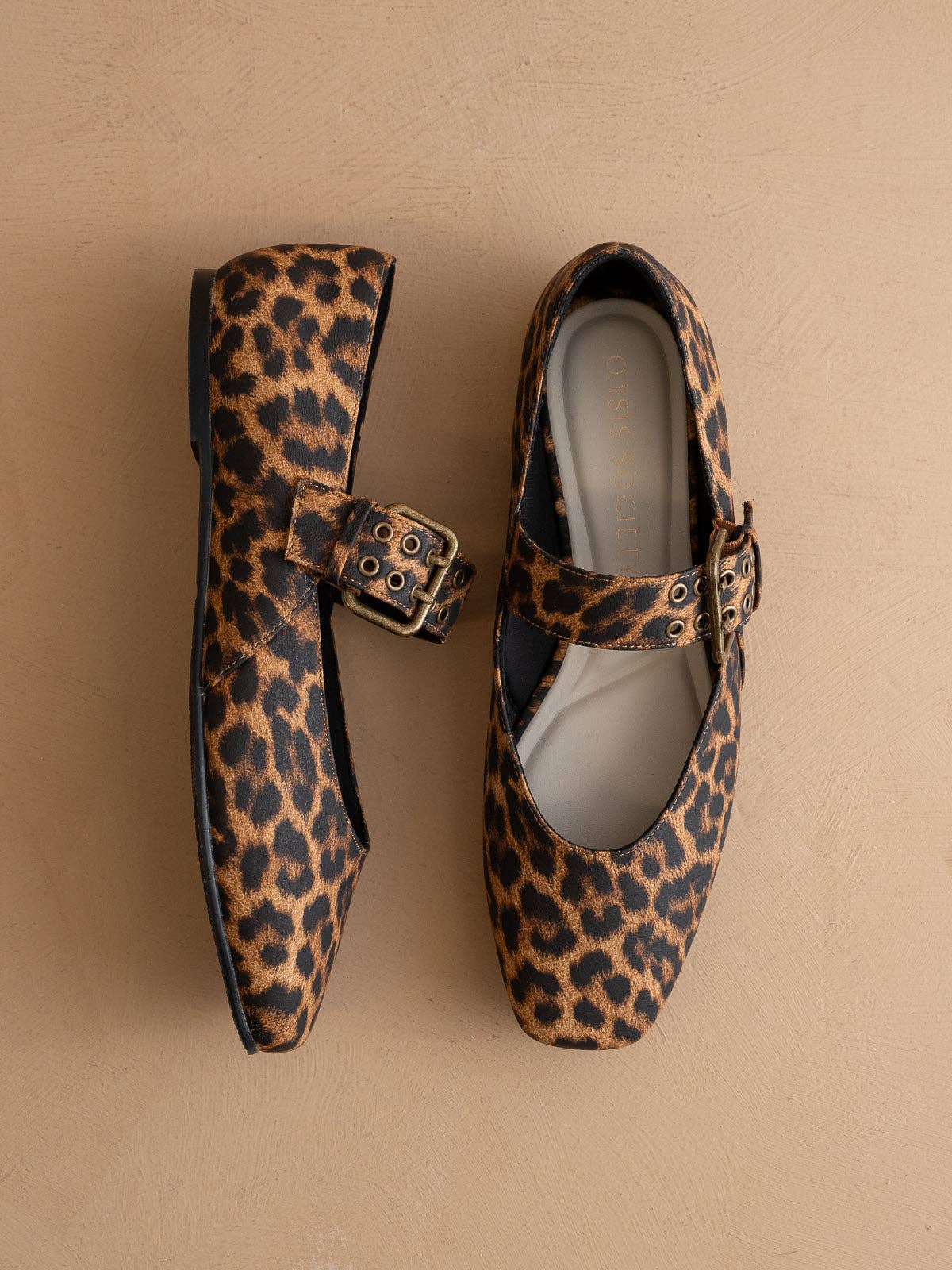 A Leopard Ballet Flat
