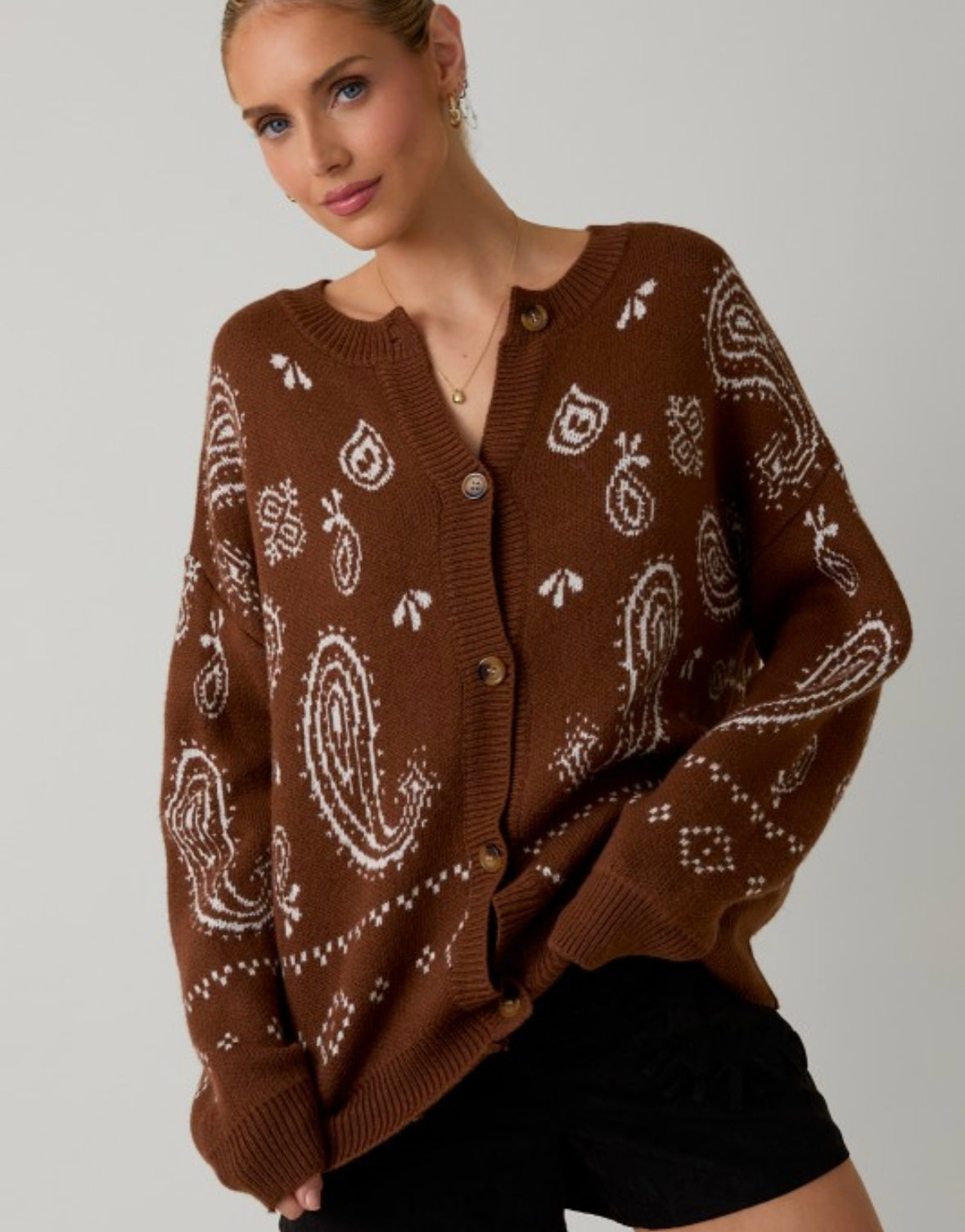 Paisley Cardi (CURVY) LOL L