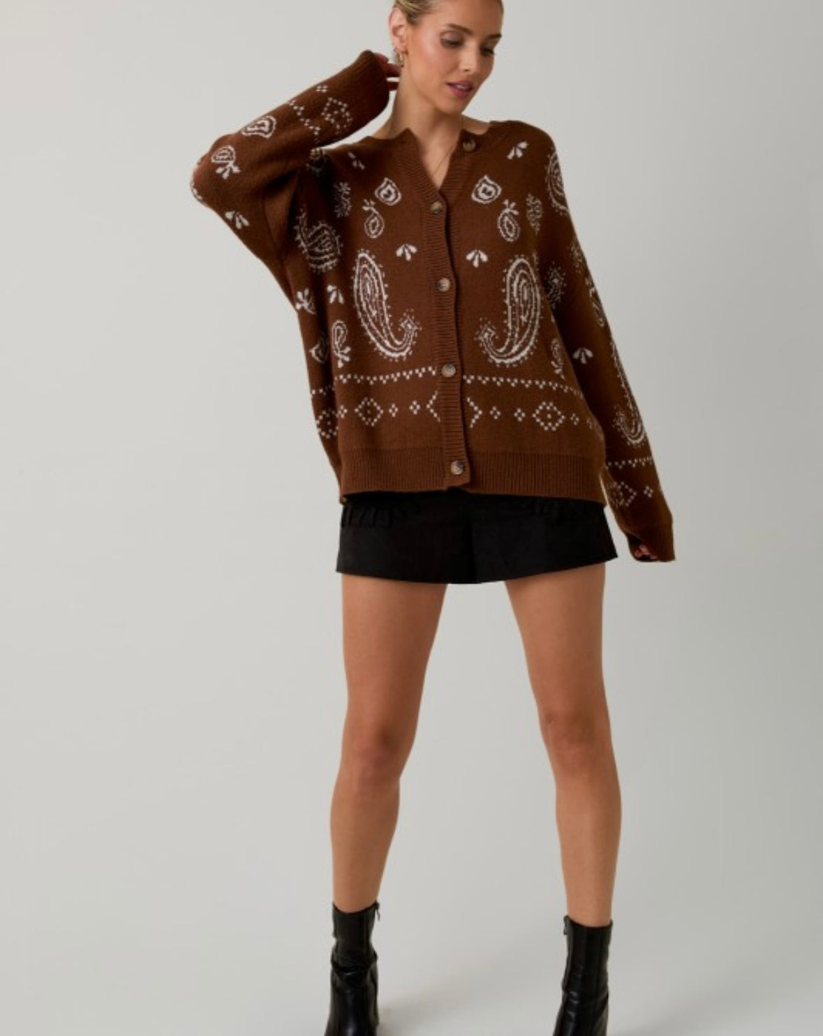 Paisley Cardi (CURVY) LOL L