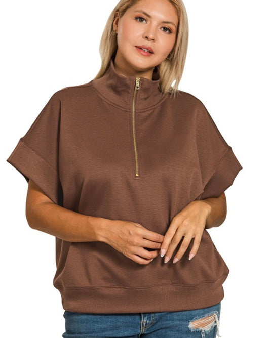 A Curvy Scuba Half Zip (Set)