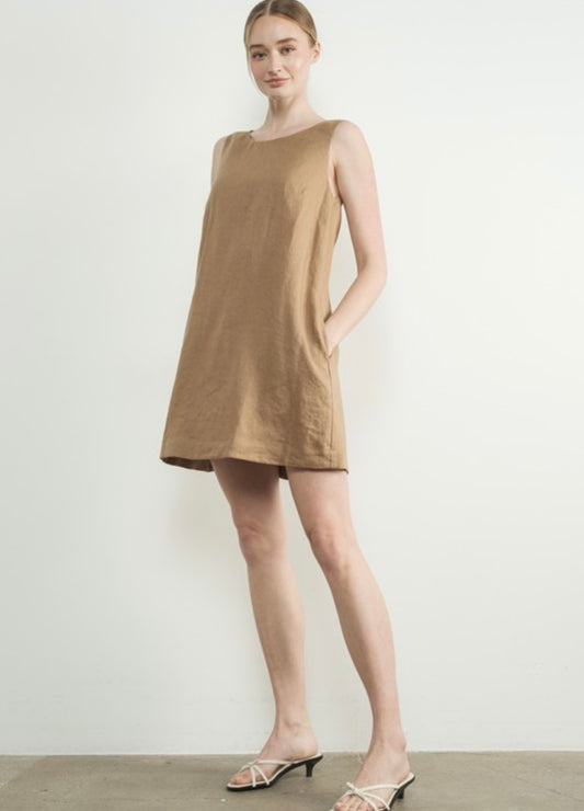 A Linen Shift Dress