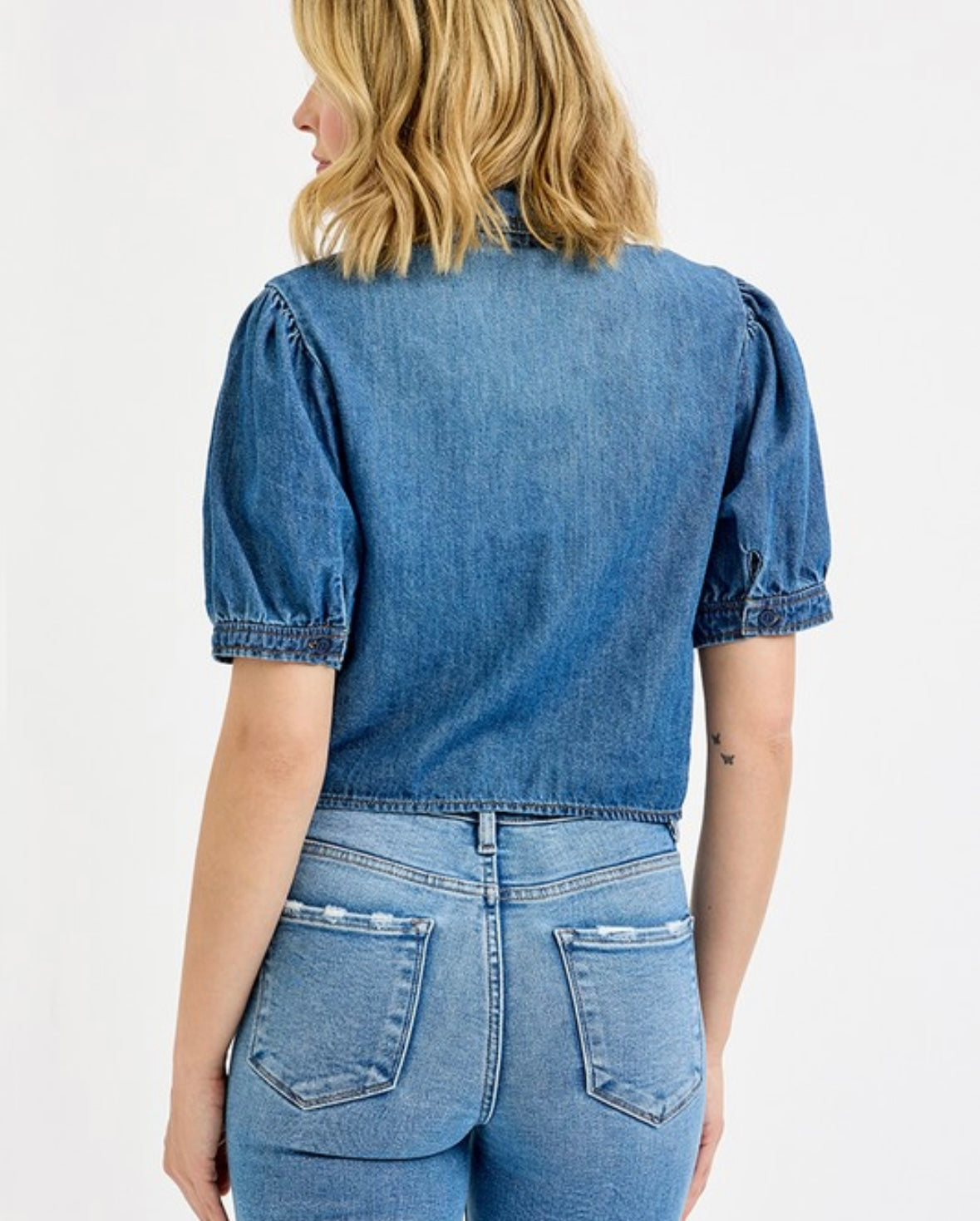A Girly Denim Top
