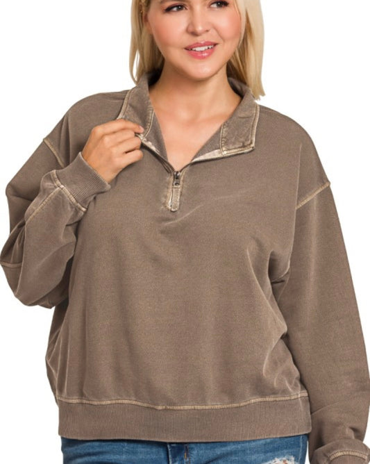 A Curvy Half-zip