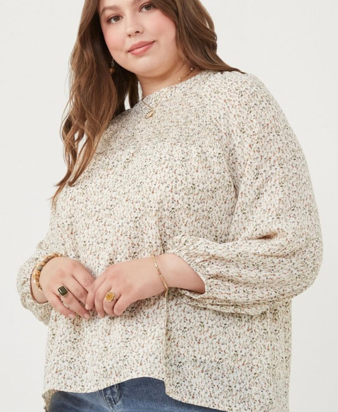 A Curvy Silky Blouse