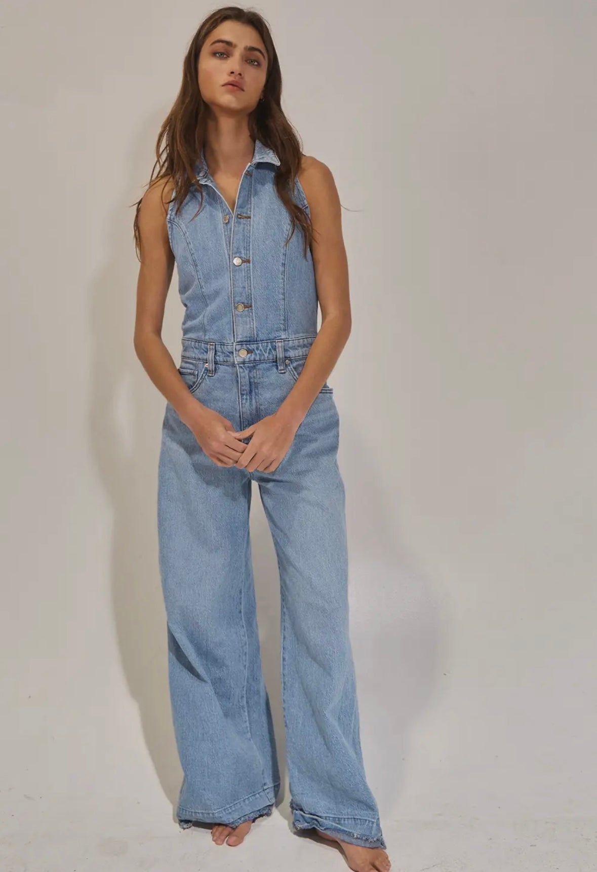 A Denim Jumpsuit