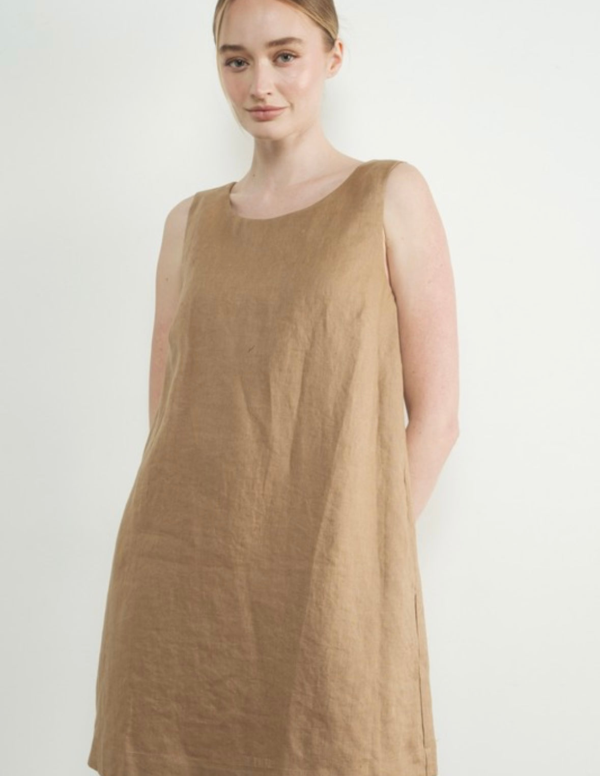 A Linen Shift Dress