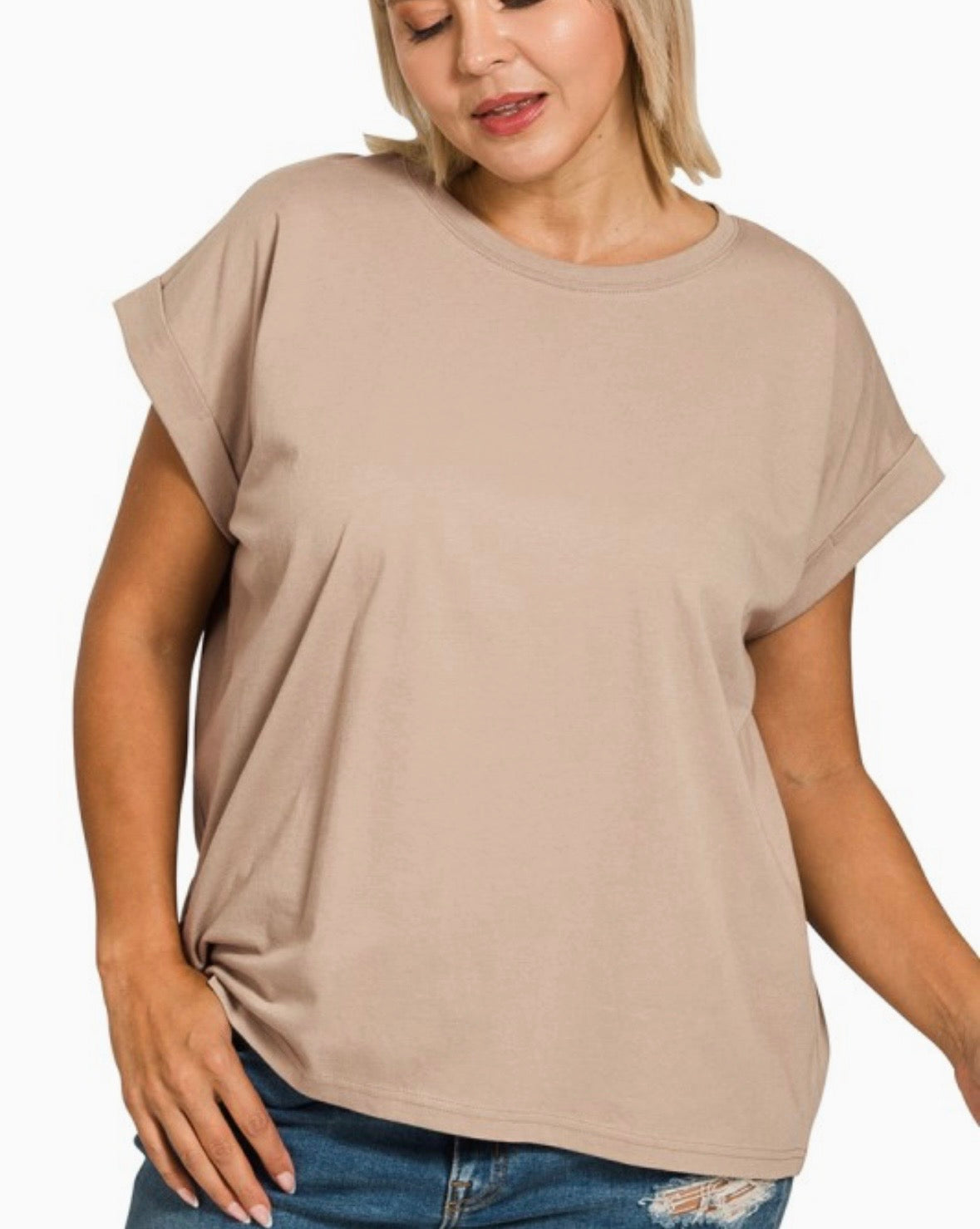 A Folded Sleeve Tank (+ CURVY)