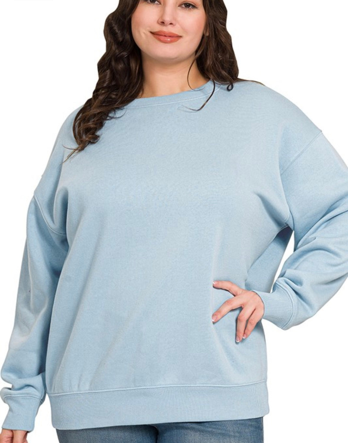 A Curvy Fleece Pullover