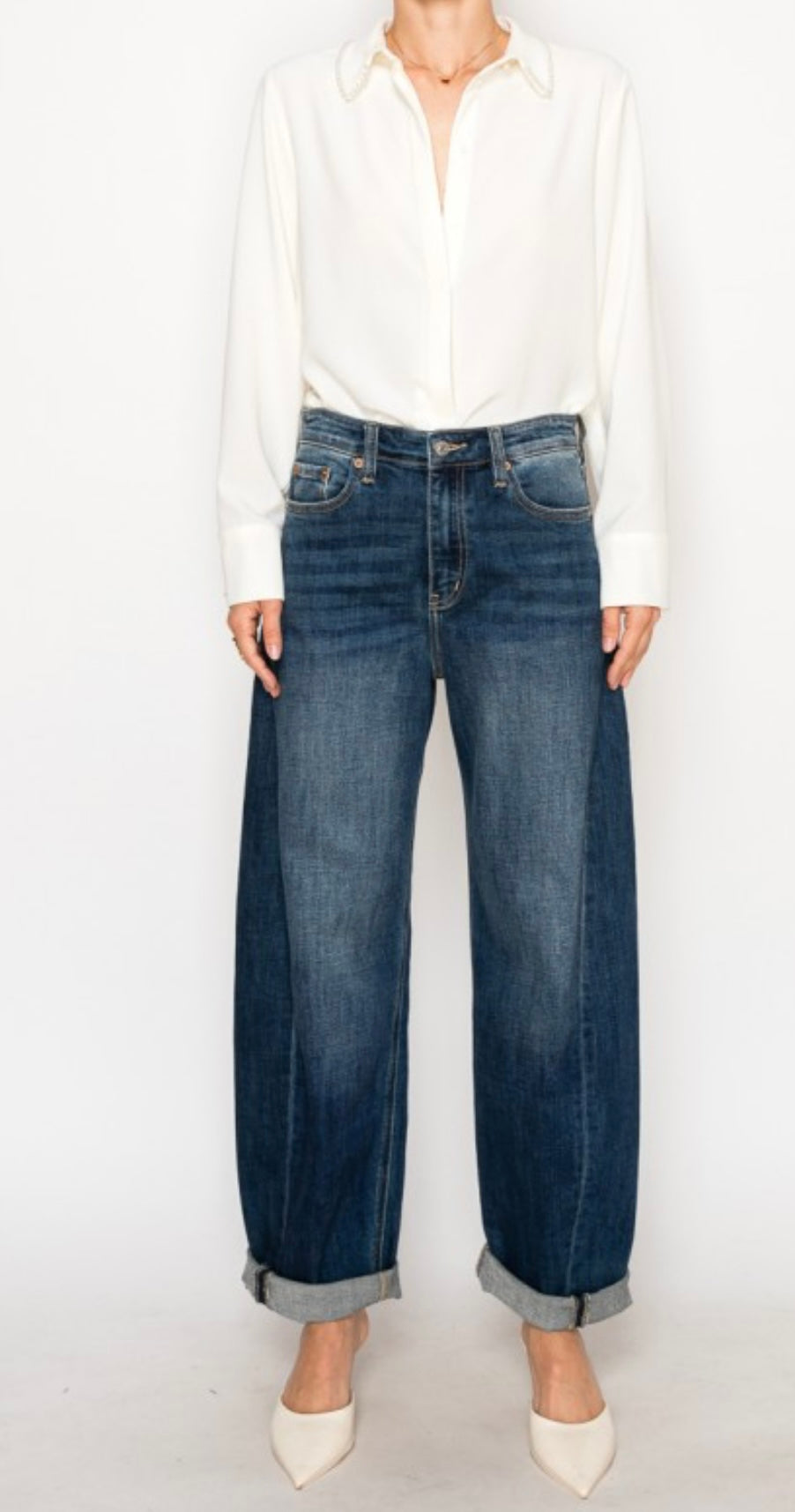 A Twisted Barrel Jean