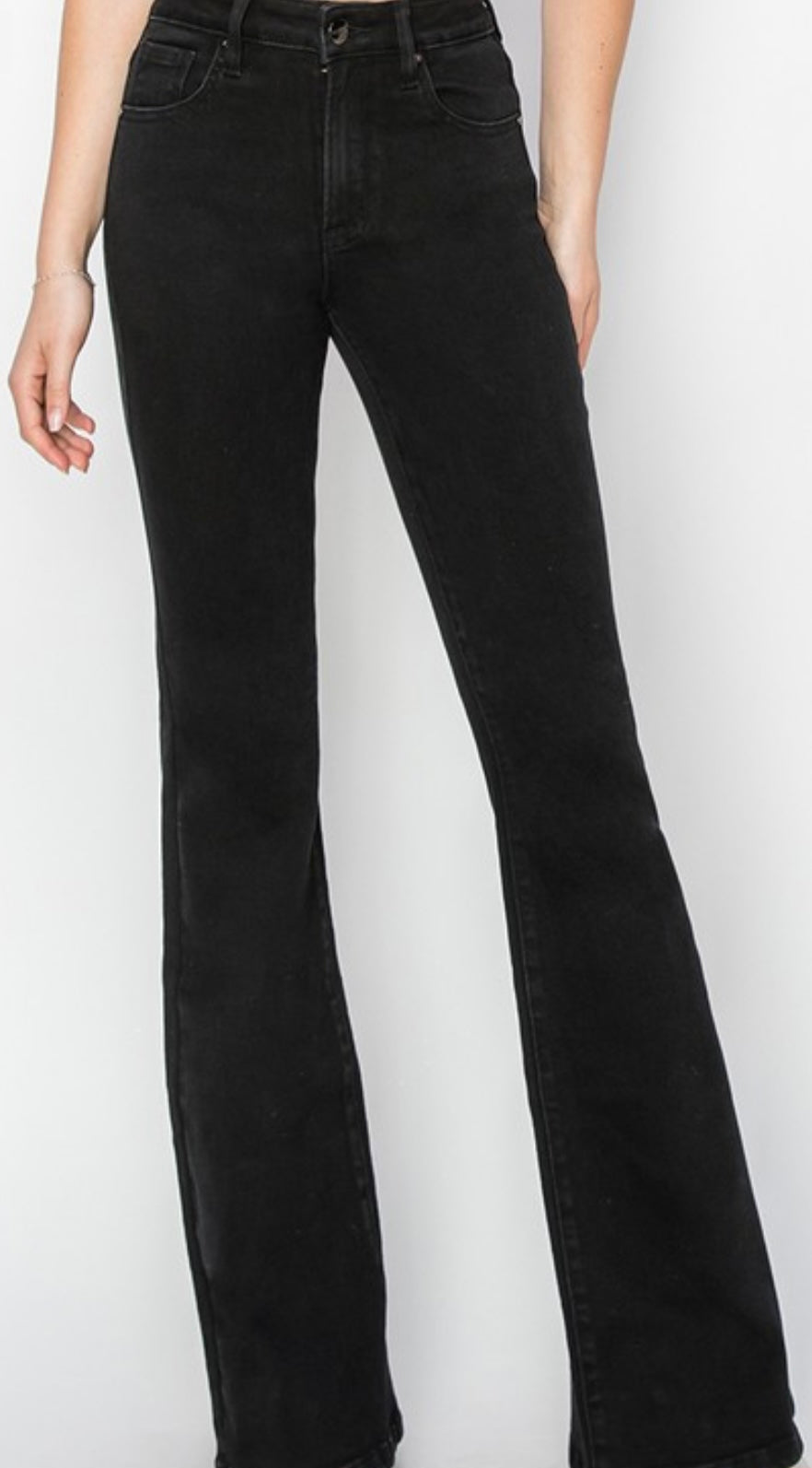 LOL Black Curvy Flares