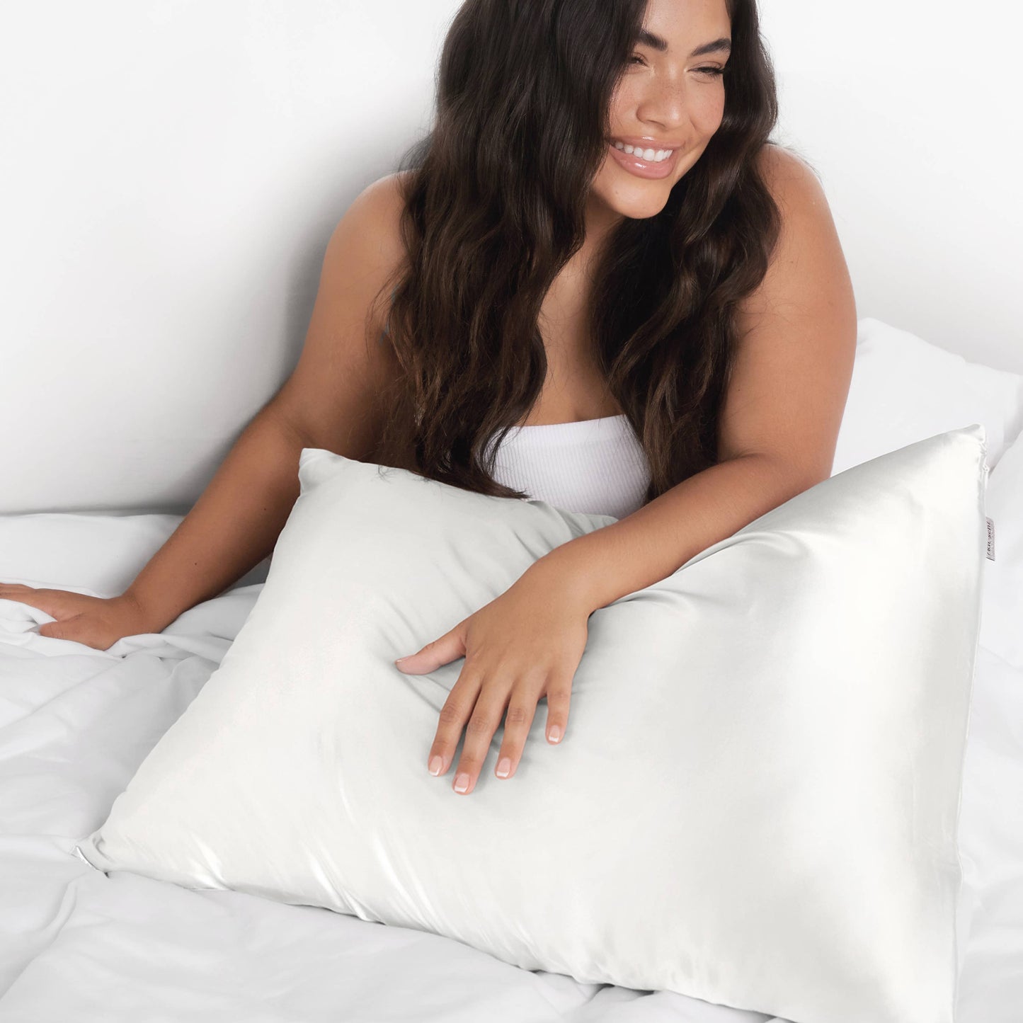 (Sample) Satin Pillowcase King - Ivory