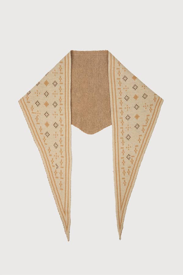 A Foulard Knit Triangle Scarf