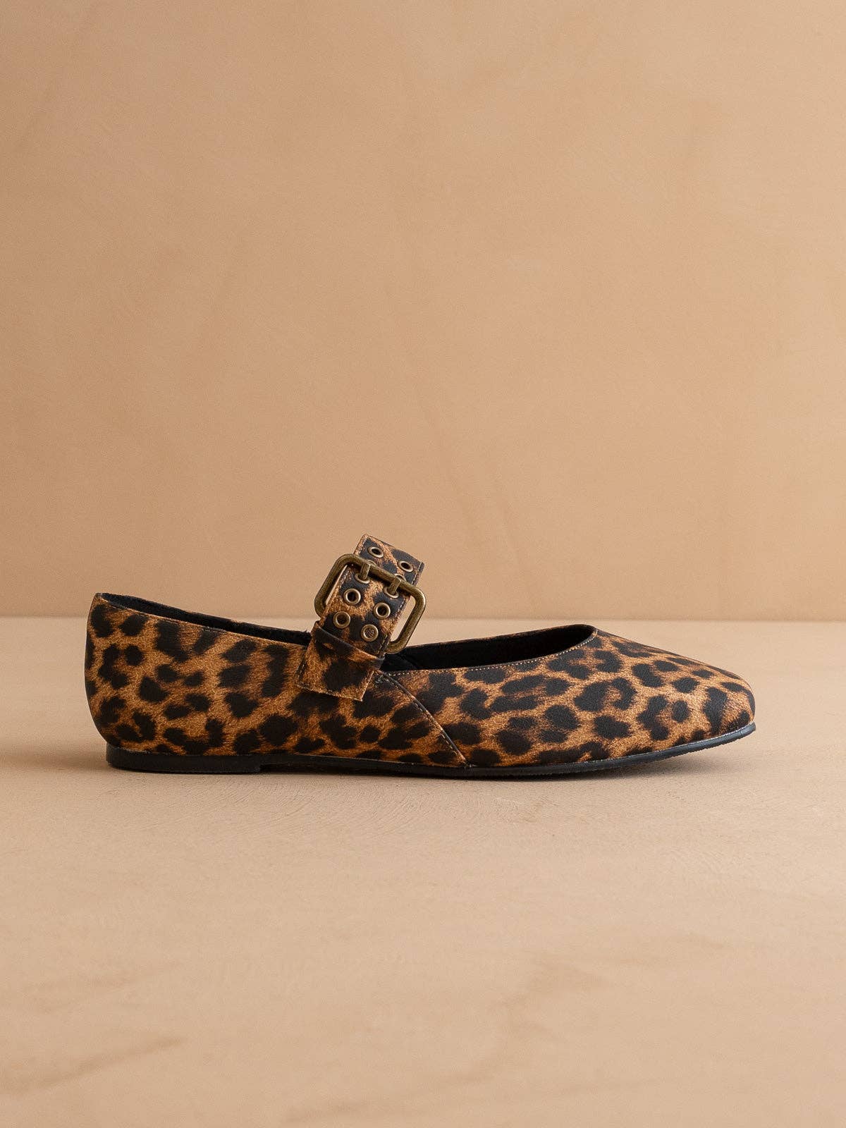 A Leopard Ballet Flat
