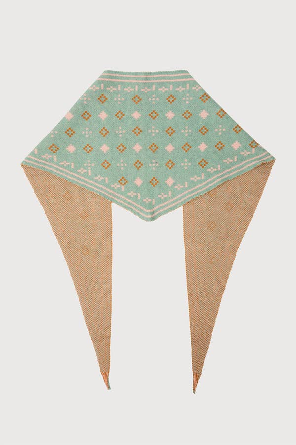 A Foulard Knit Triangle Scarf