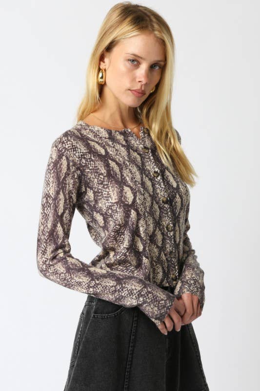 Animal Print Cardi