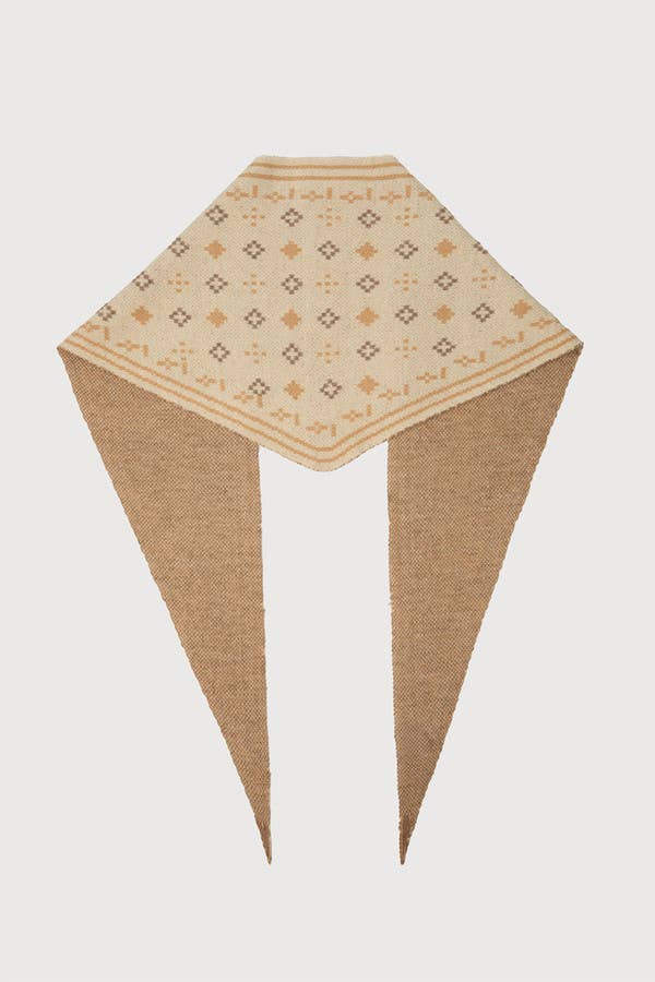 A Foulard Knit Triangle Scarf
