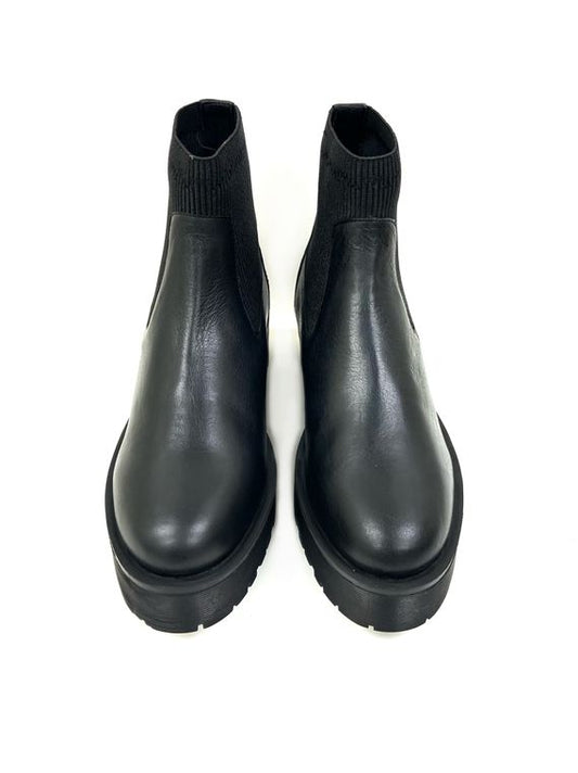 Claire Black Chunky Block Heel Chelsea Boot (LOL size 7)